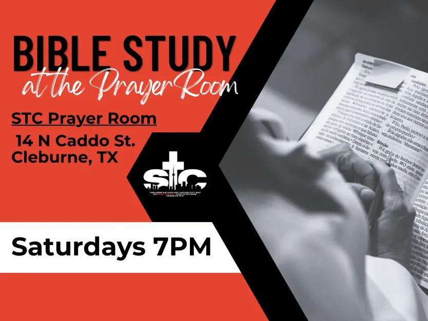 Bible Study at the Prayer Room event flyer